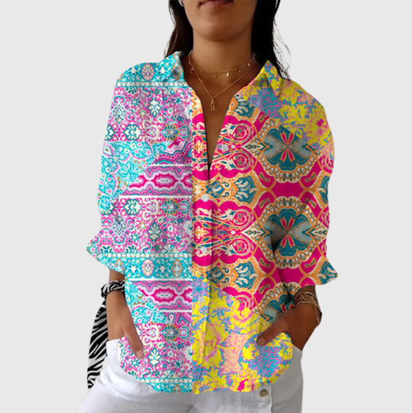 Lightweight and Colourful Printed Blouse