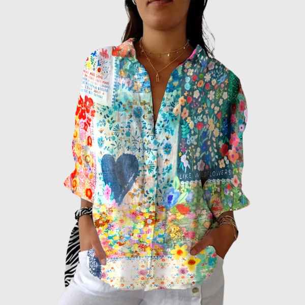 Lightweight and Colourful Printed Blouse
