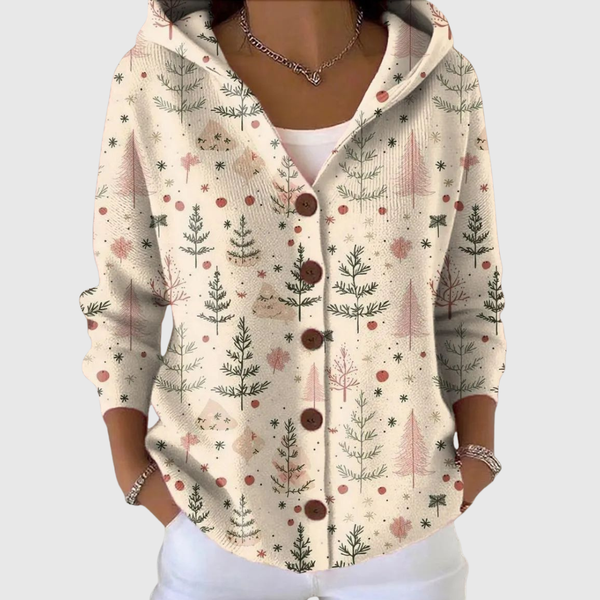 Grace women's hooded knitted jacket
