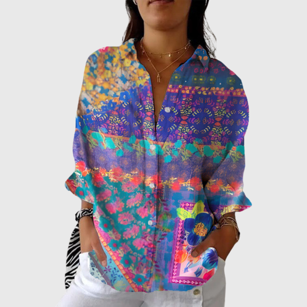 Lightweight and Colourful Printed Blouse