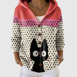 Harriet women's hooded knitted jacket