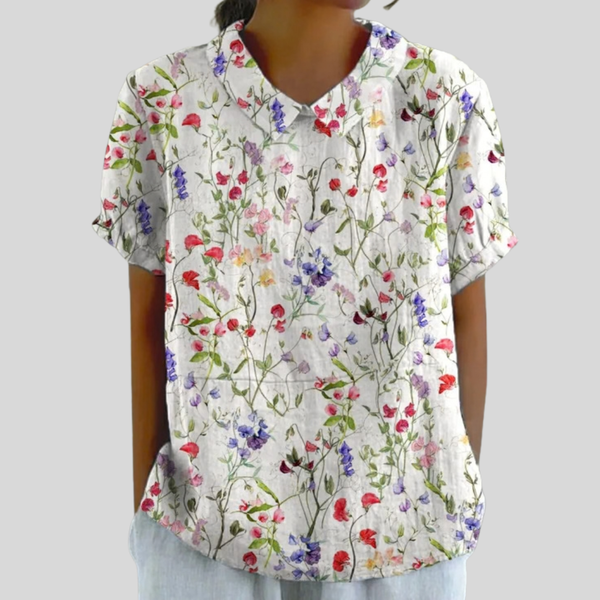 Elegant Floral Comfort Top