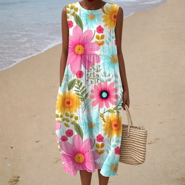 Comfortable Sleeveless Summer Dress