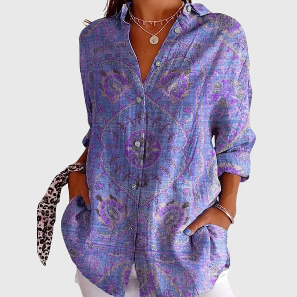 Lightweight and Colourful Printed Blouse