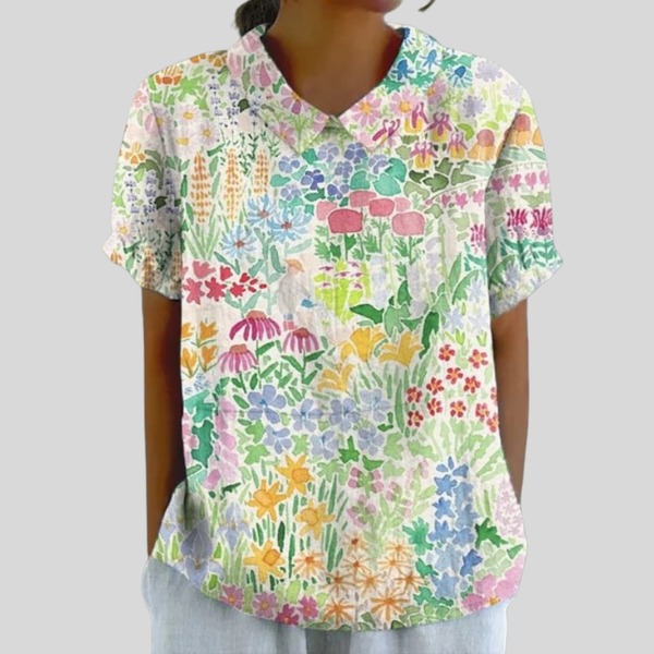 Elegant Floral Comfort Top