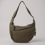 Harriet olive zip shoulder bag