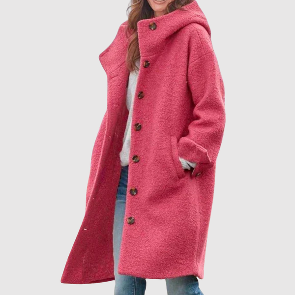 Naomi women's bouclé hooded button coat