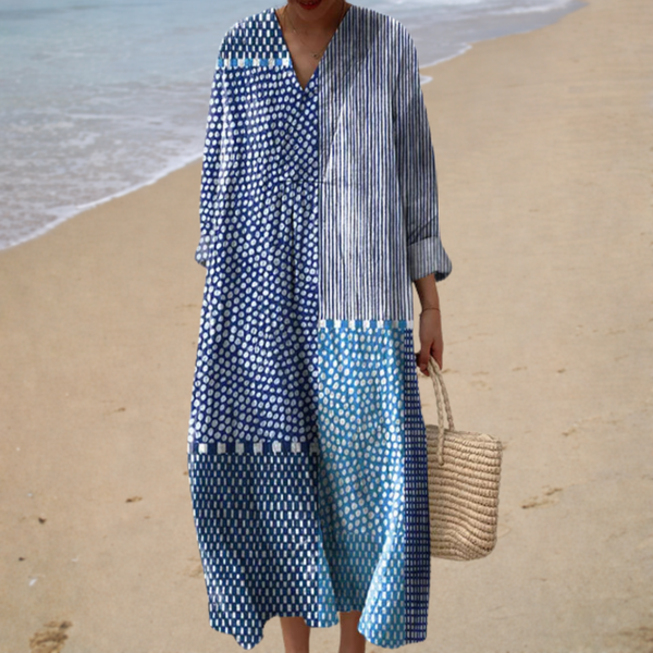 Flattering Printed Summer Dress