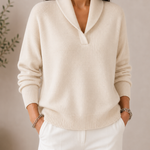 Henrietta shawl-collar jumper