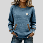 Elaine crew-neck colour-block sweatshirt