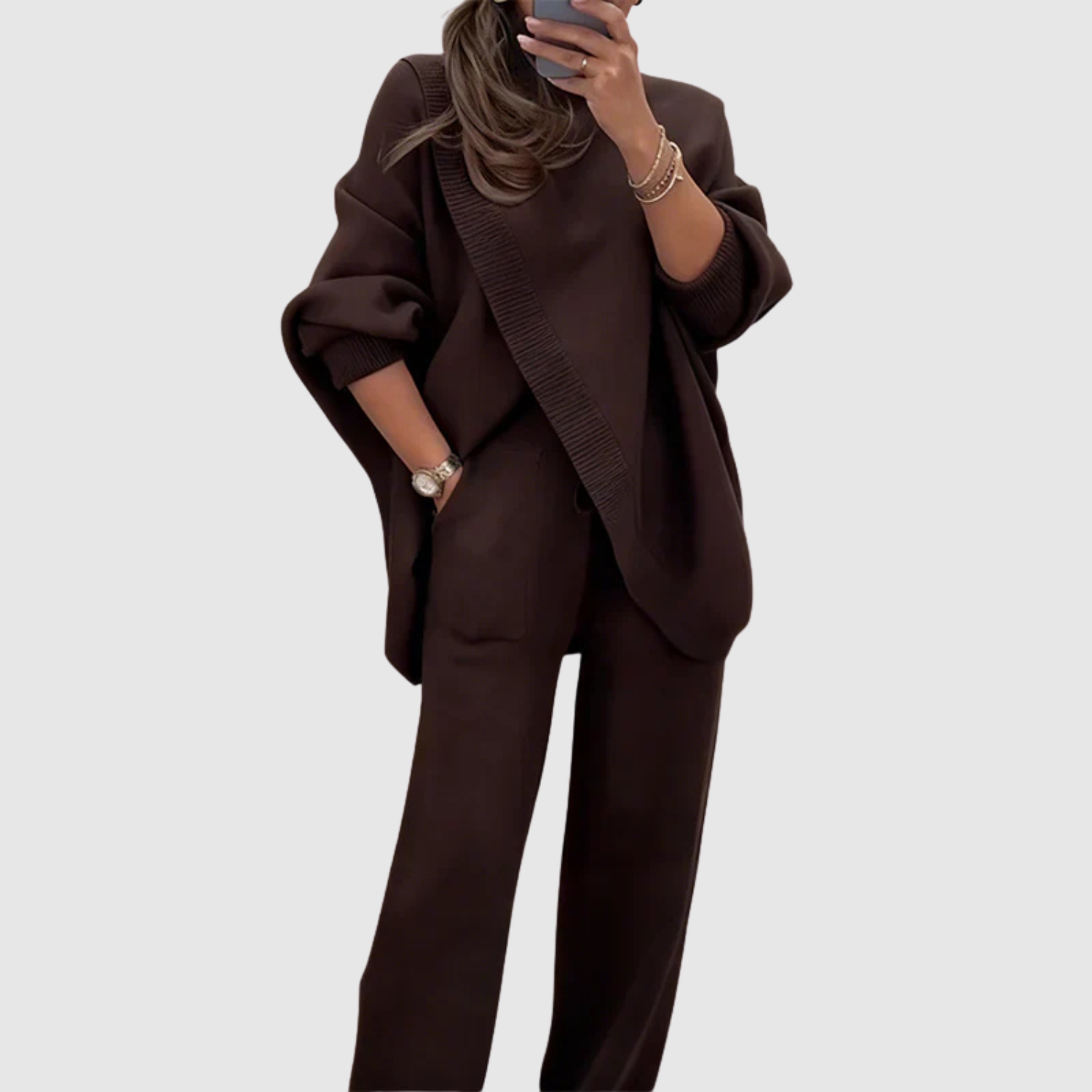Claire women's relaxed everyday two-piece set