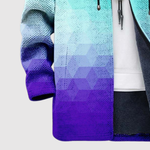 Women's blue & purple gradient hoodie, view 3