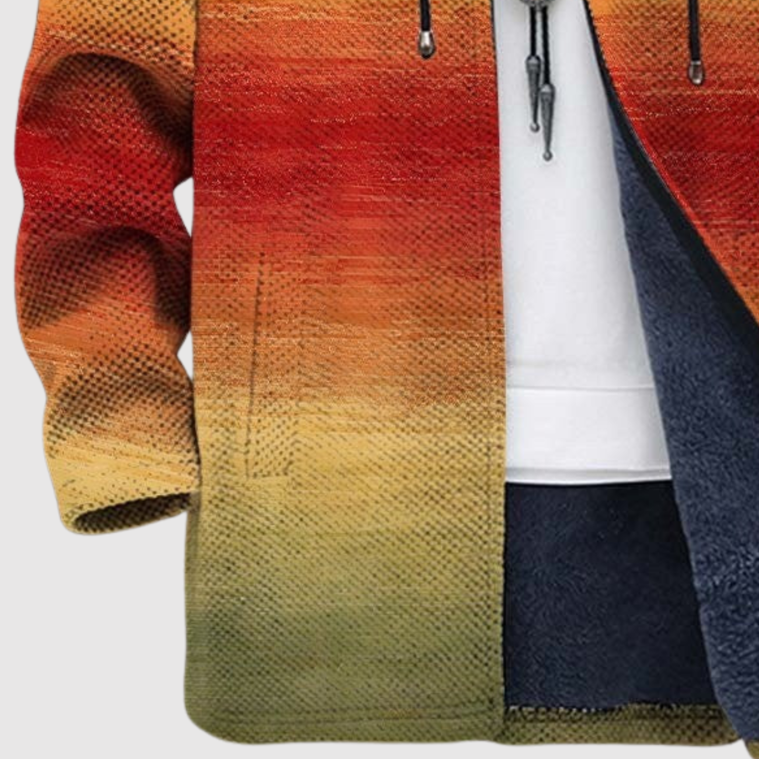 Women's sunset print sweatshirt, view 3