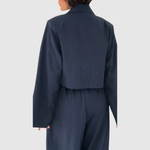 Sheila women's bustier jumpsuit & cropped blazer set