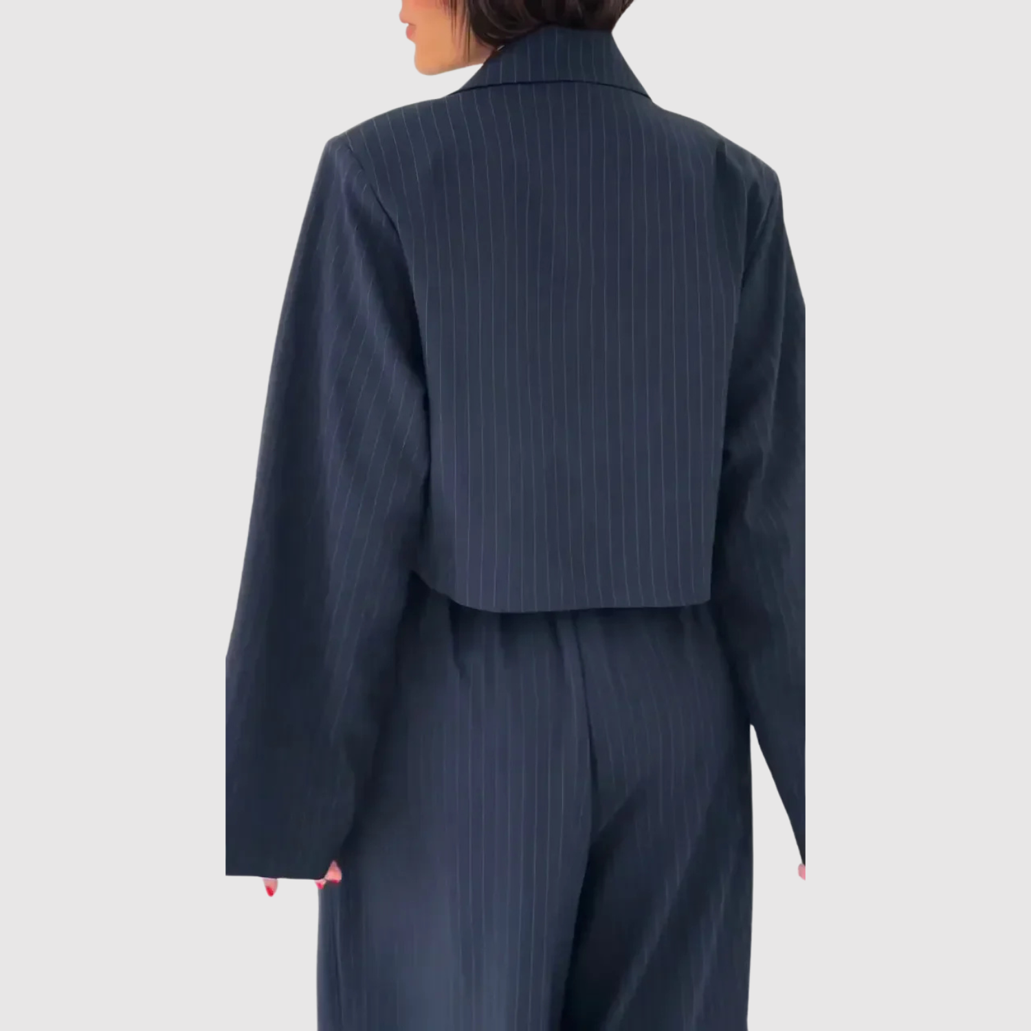 Sheila women's bustier jumpsuit & cropped blazer set