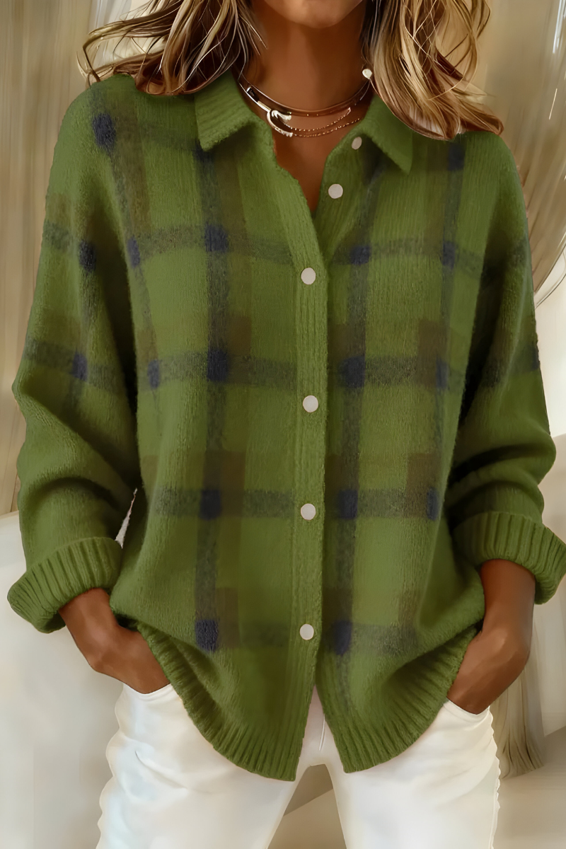 Alice checked button jacket
