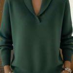 Deborah women's shawl v-neck jumper