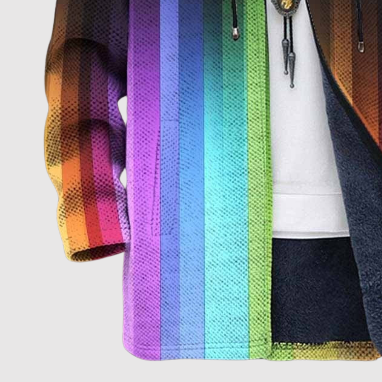 Women's rainbow gradient sweatshirt, view 3