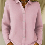 Rosalind textured knitted button cardigan