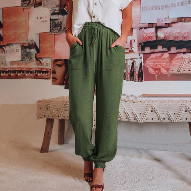 Kaeli – Elegant Drawstring Trousers