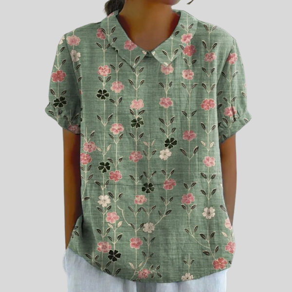 Elegant Floral Comfort Top