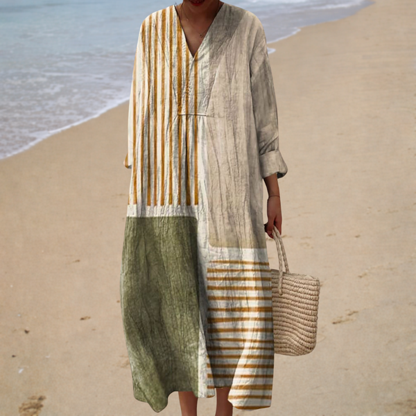 Flattering Printed Summer Dress