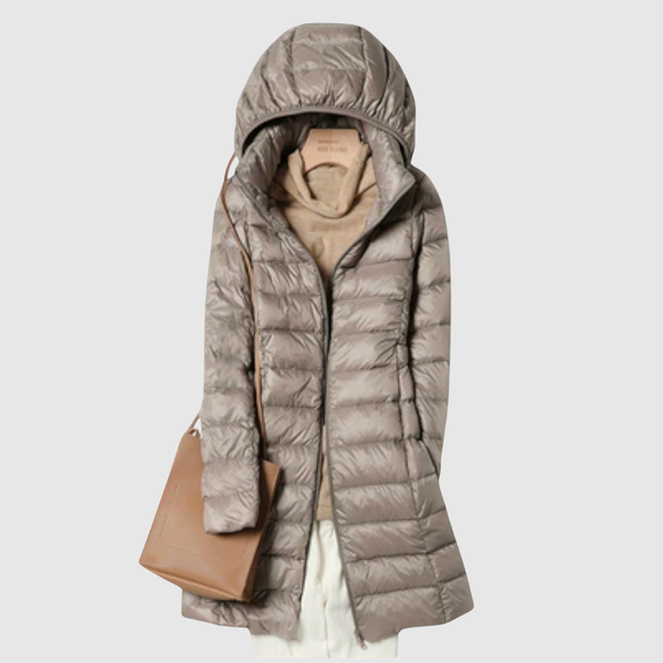 Winter Jacket with Faux Fur Hood for women