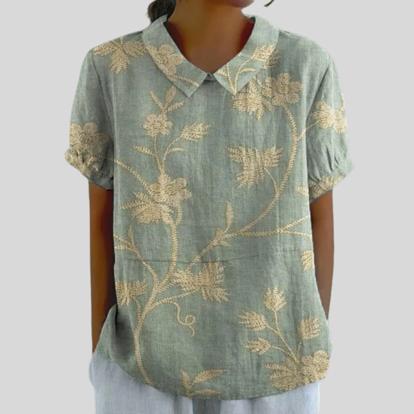 Elegant Floral Comfort Top