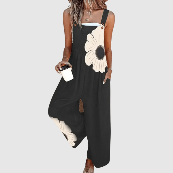 Melanie women's floral wide-leg jumpsuit