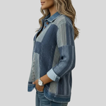 Fiona colour-block print sweatshirt