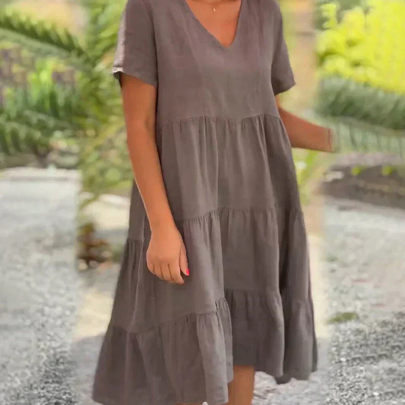 Bexley - Casual Summer Dress with V-Neck