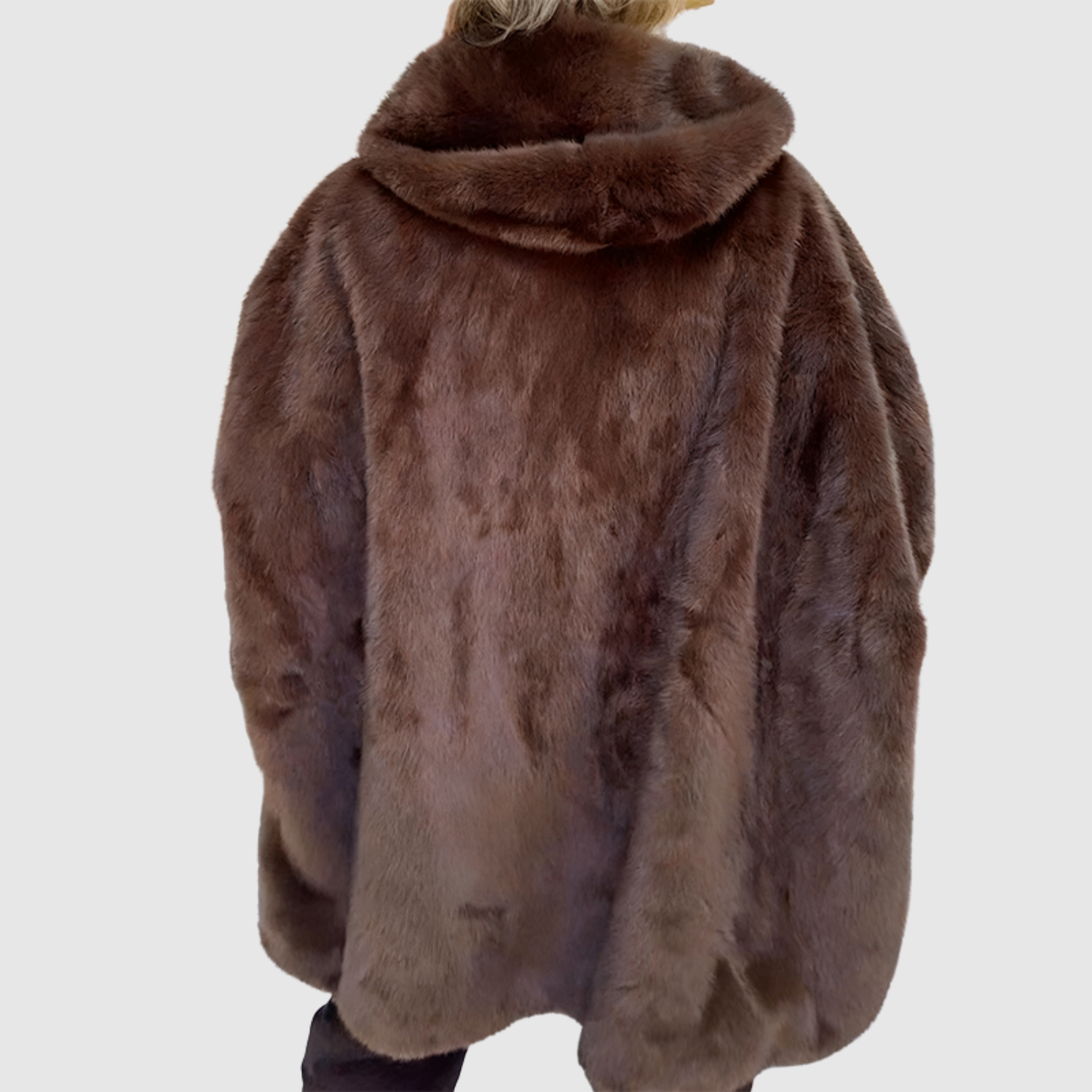 Sandra women's hooded coat with sleeve detail