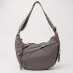 Beatrice grey zip shoulder bag