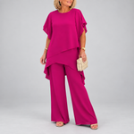 Abigail women's asymmetric wide-leg two-piece set