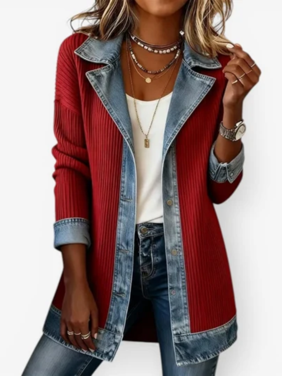 Daphne structured contrast jacket