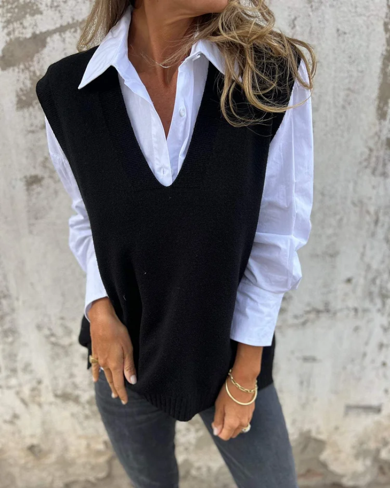 Penelope comfortable sleeveless jumper