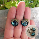 Beautiful Vintage Dragonfly Necklace with Matching Earrings