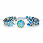 Vibrant Opal Evil Eye Bracelet