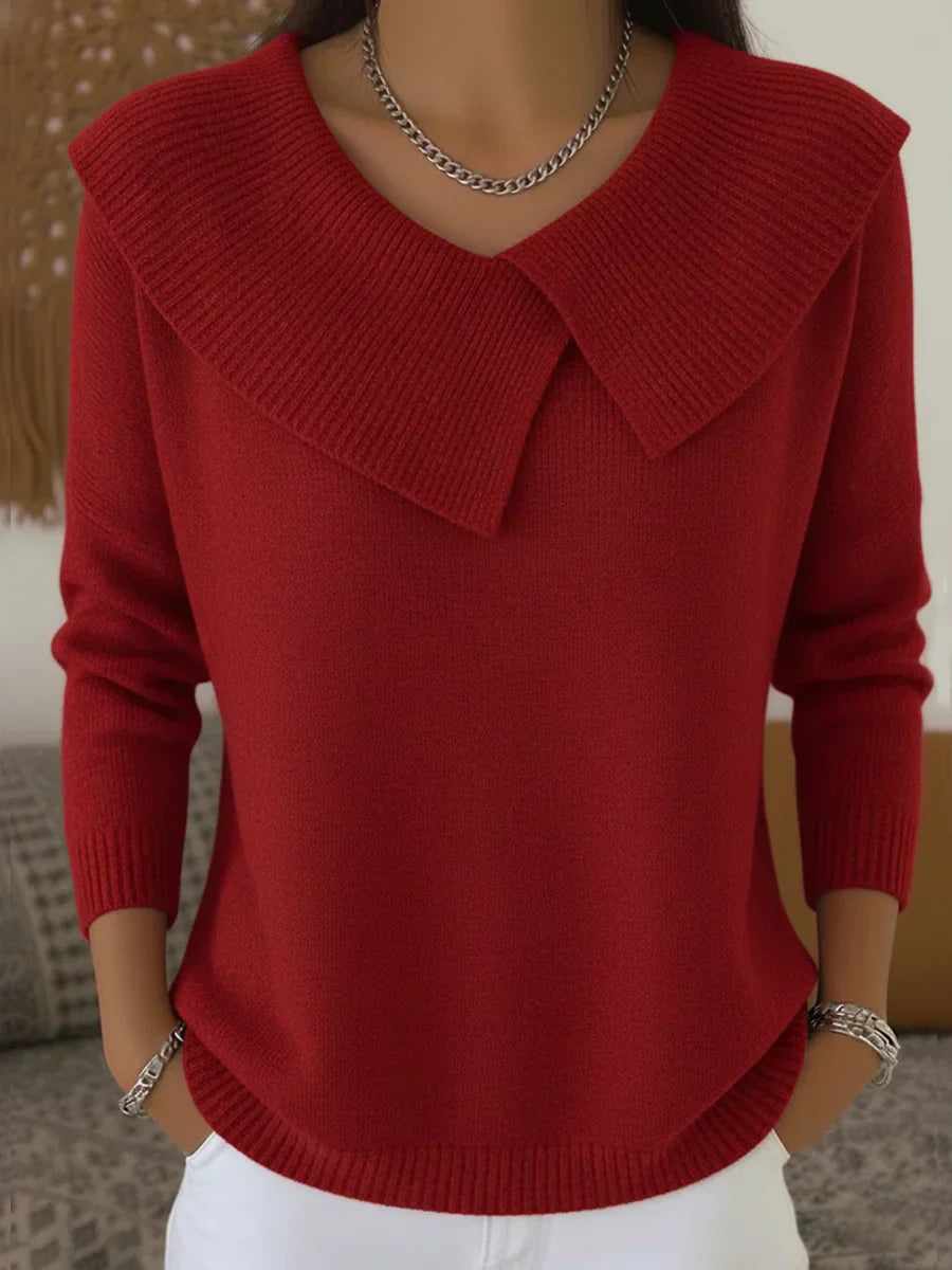 Ribbed Knit Jumper for women