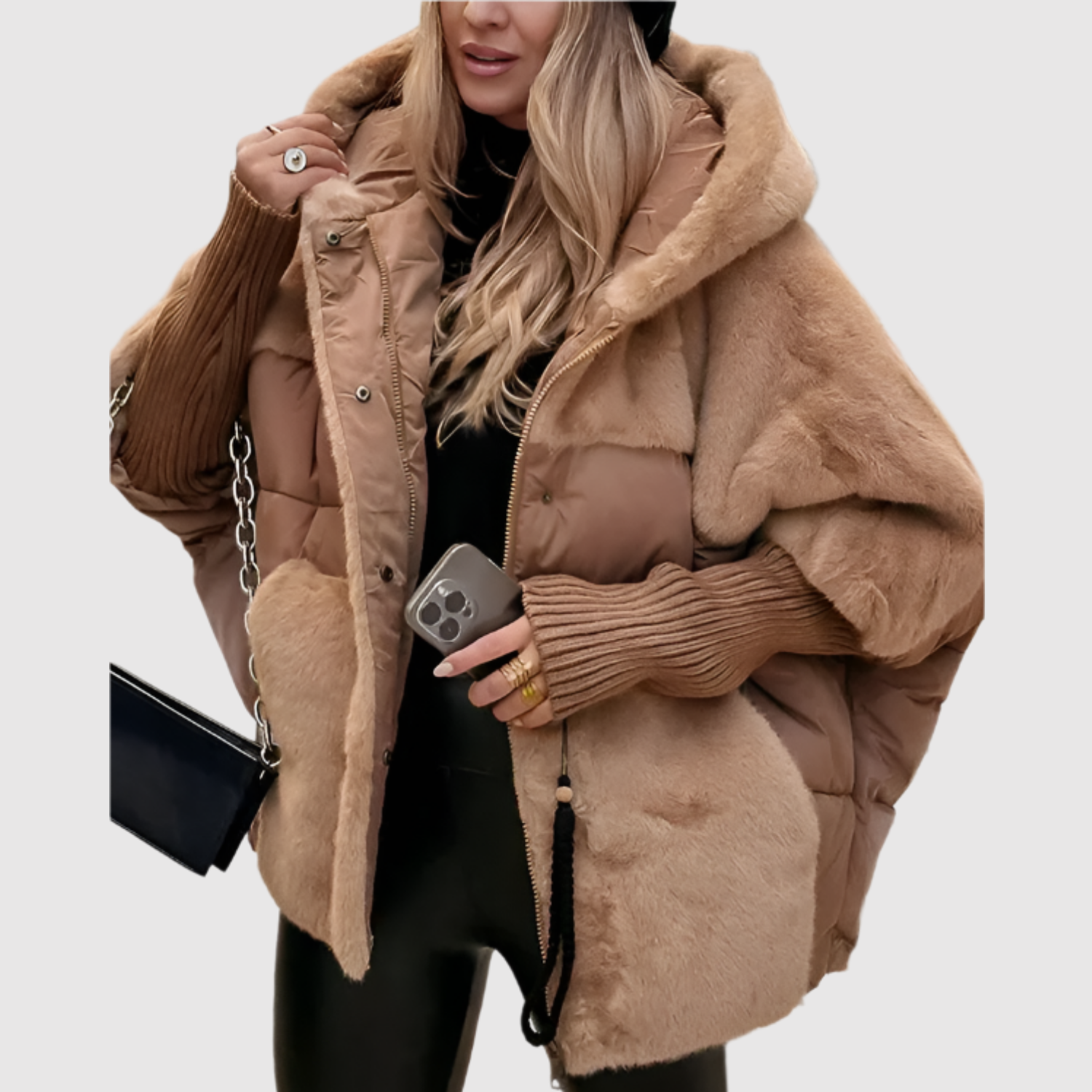 Paula women's short teddy jacket