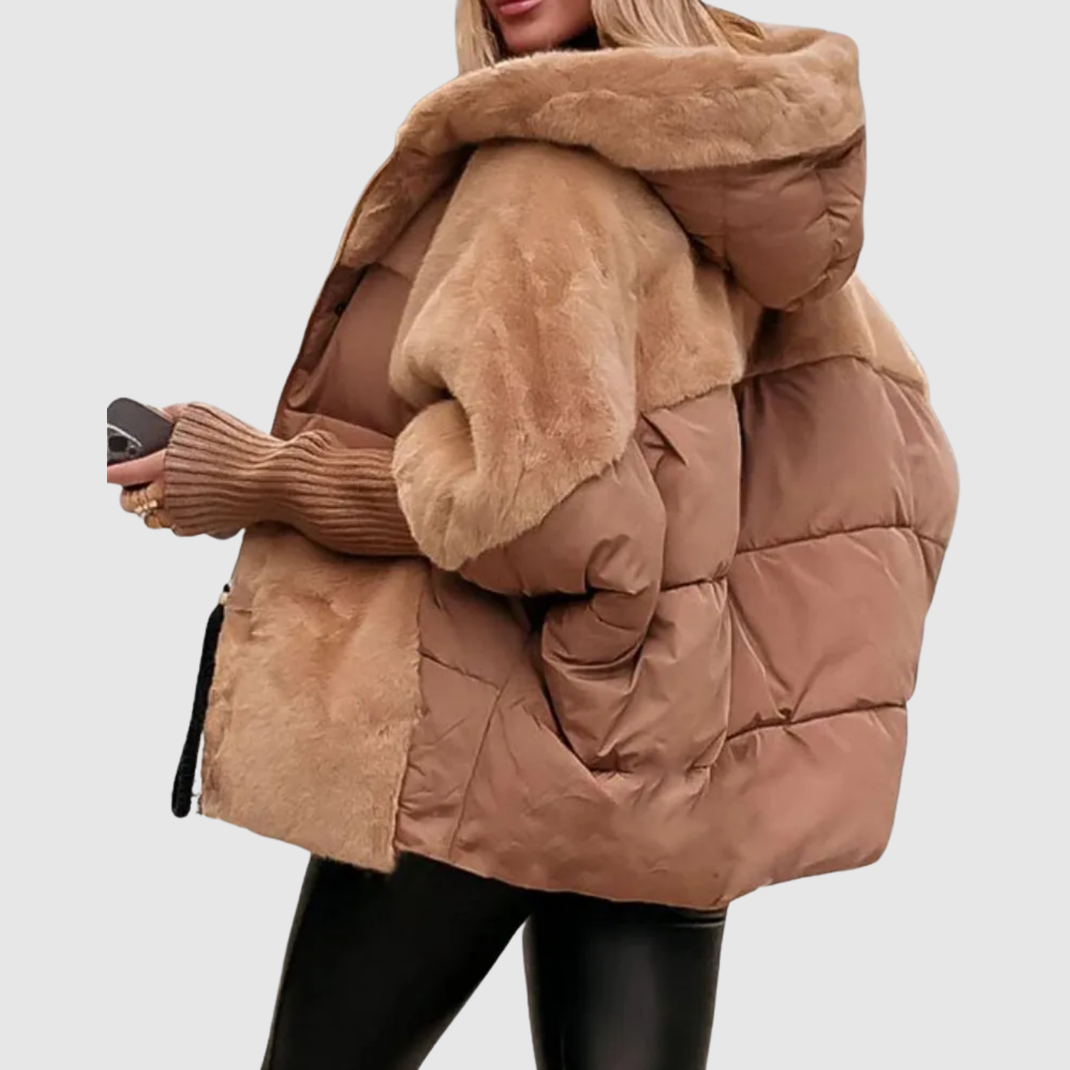 Paula women's short teddy jacket