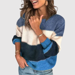 Colour Block Knit Jumper for women, view 3