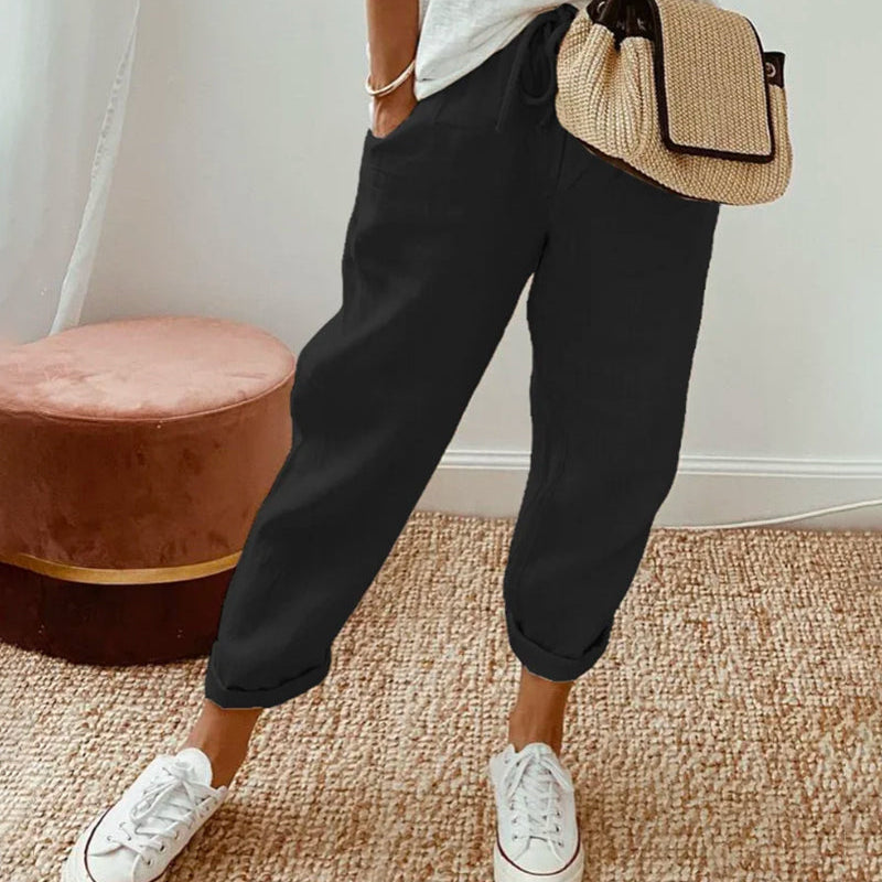 Elegant Comfort Fluid Trousers