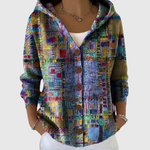 Felicity women's hooded knitted jacket