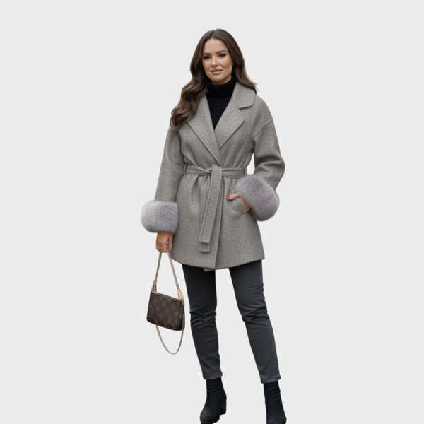 Tessa women's tailored wrap coat