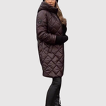 Elegant Long Puffer Coat for women, view 5
