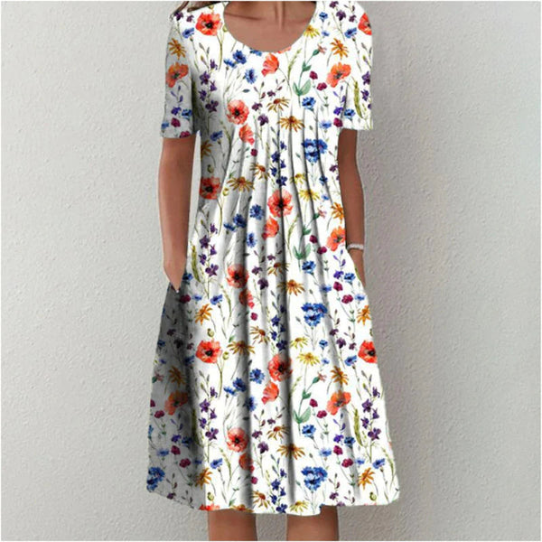 Hailey | Elegant and Casual Floral Dress with Pockets