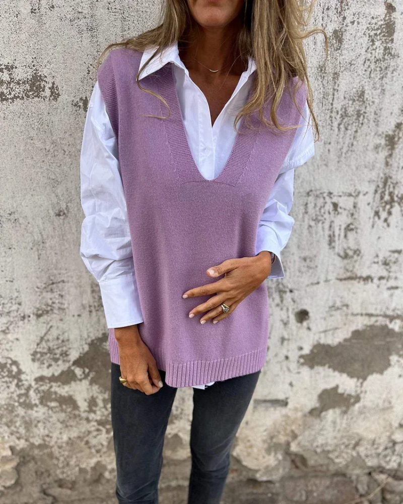 Penelope comfortable sleeveless jumper