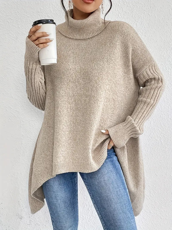 Harriet oversized high-neck jumper