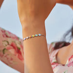 Sterling Silver Paw Print Bracelet — Adjustable Fit